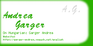 andrea garger business card